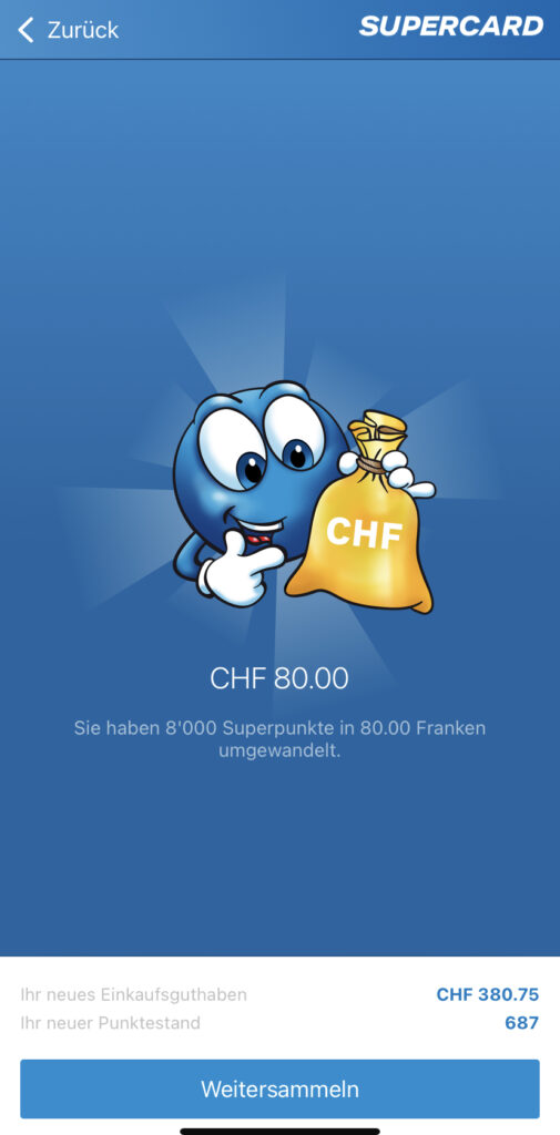 Coop Supercard Kreditkarte