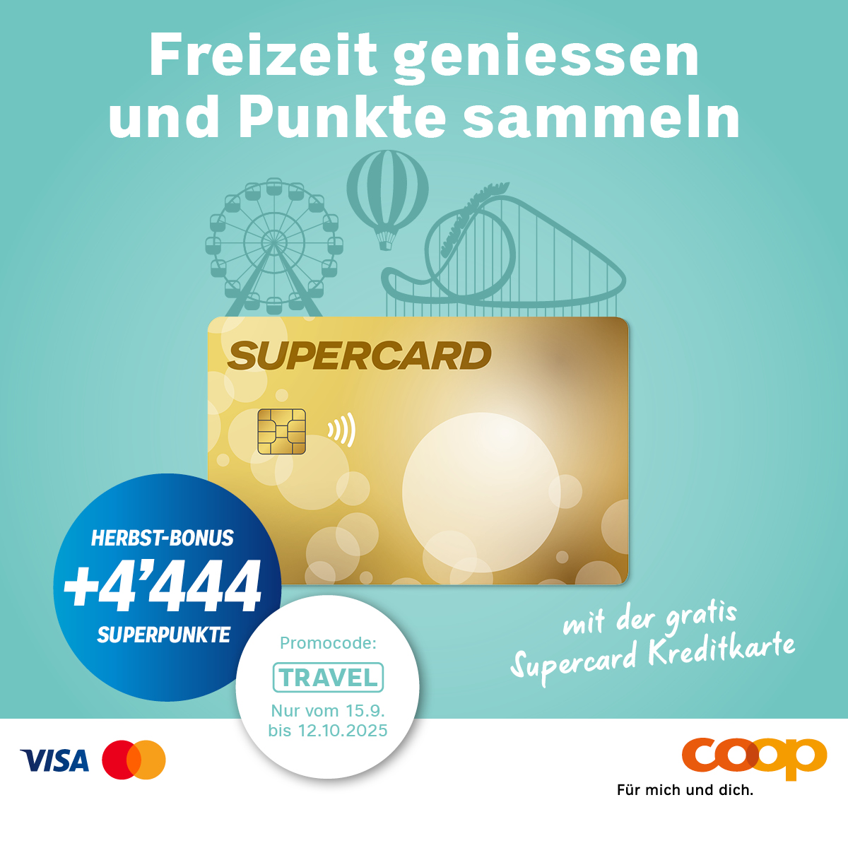 Jetzt 4’444 Punkte Coop Punkte kassieren